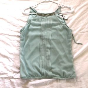 NWT Womens Express Tank Top Mint Blue Size XS